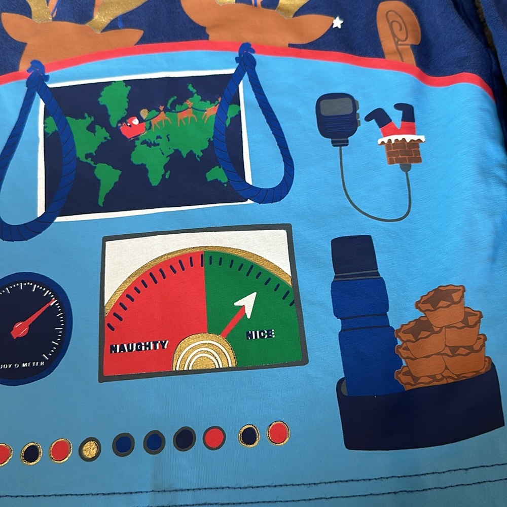 Mini Boden Santa’s reindeer pulling his sleigh boys size 6/7 - Picture 4 of 6